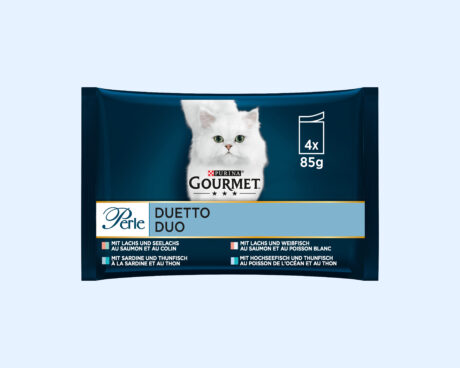 PURINA Gourmet Perle Duo, Fish Mix 4x85g