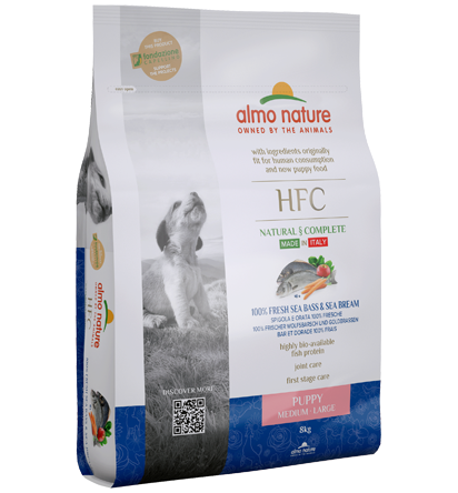 Almo Nature, HFC Puppy M-L Sea Bass and Sea Bream, 8kg