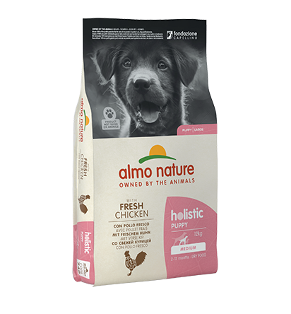 Almo Nature, HOLISTIC Puppy M, with fresh chicken 12 Kg